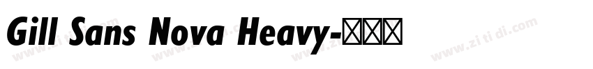 Gill Sans Nova Heavy字体转换